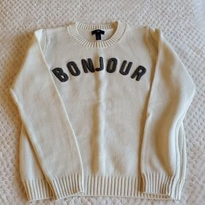 Gap Factory "BONJOUR" Sweater